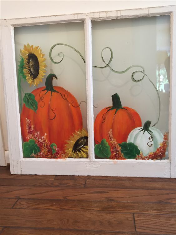 Pumpkin window.