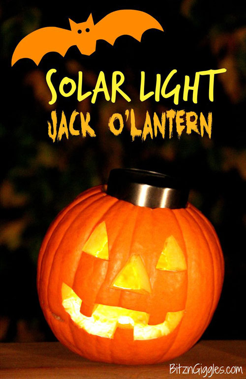 Solar Light Jack O’Lantern.