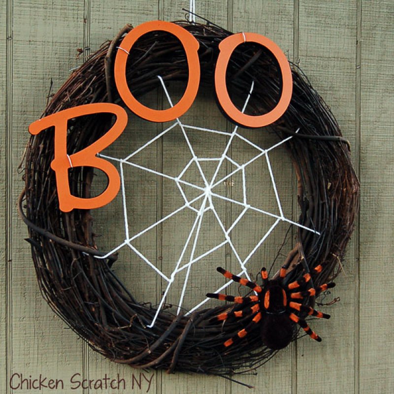 Spider Web Wreath.