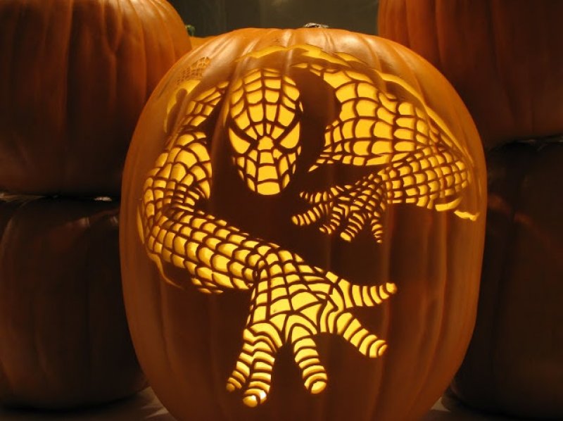 Spiderman Pumpkin from Enblow