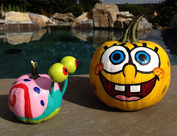 Sponge bob Pumpkin for halloween.