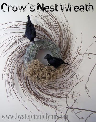 Spooky Crow’s Nest Halloween Wreath – By Stephanie Lynn