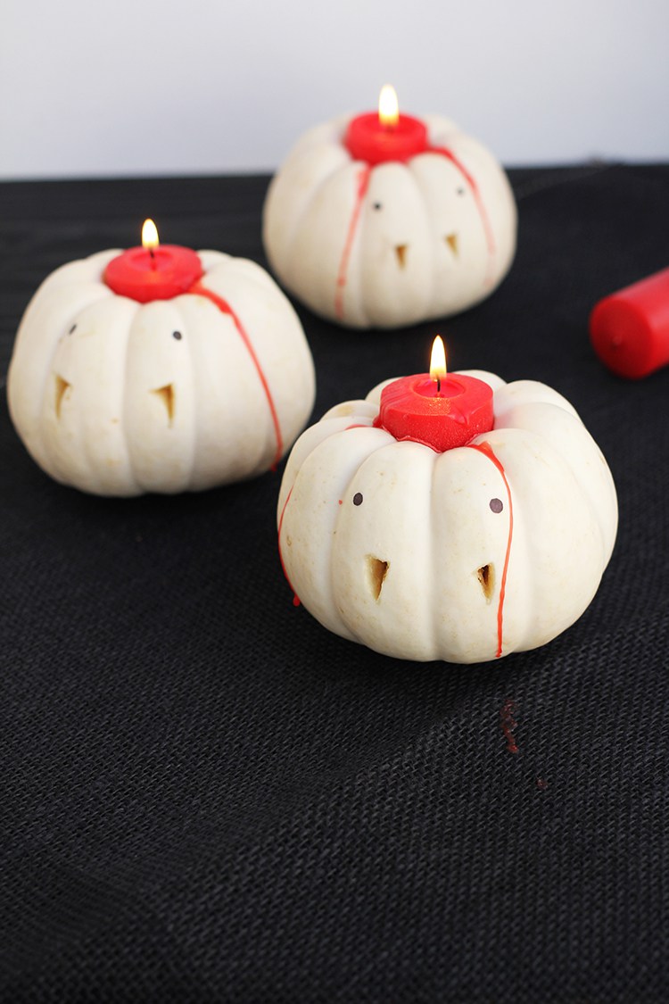 Vampire Pumpkin Candles from Freut Cake