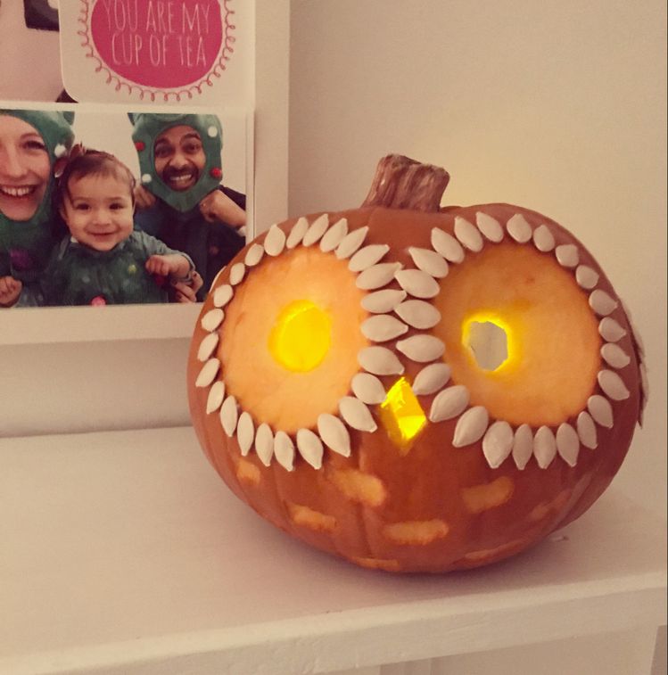 Very cute pumpkin, lots of glow, too.