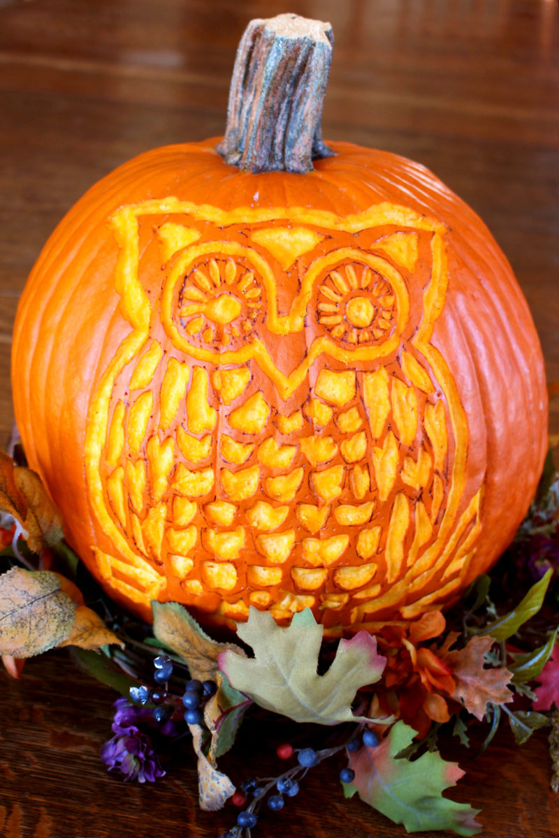 Woodland Owl Pumpkin from Welcome to Nana’s