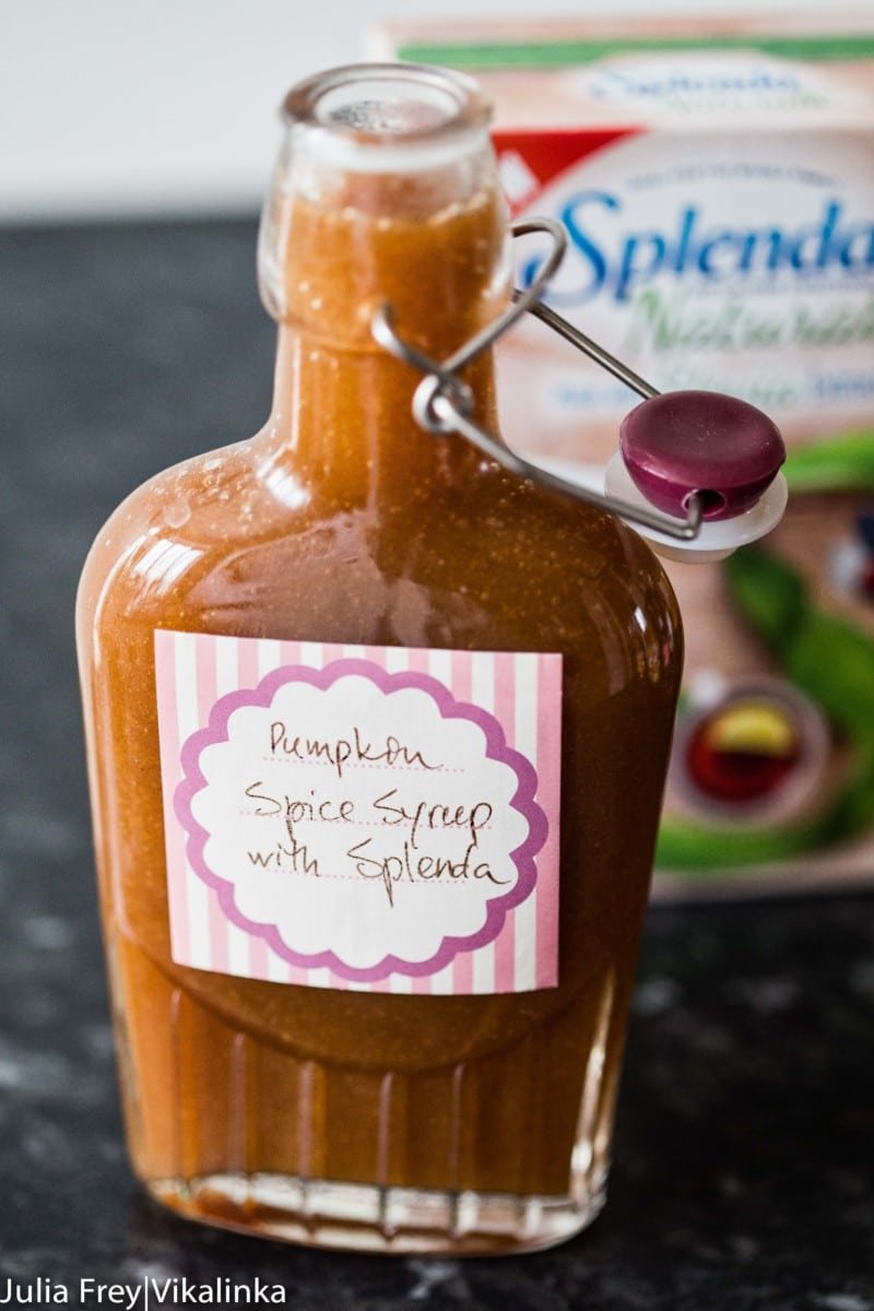 Healthier pumpkin spice syrup from Vikalinka