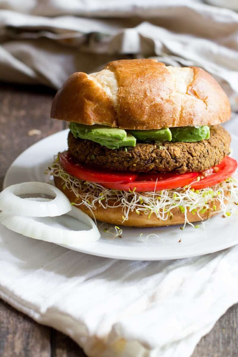 Pumpkin Black bean Burgers via Back to the Roots