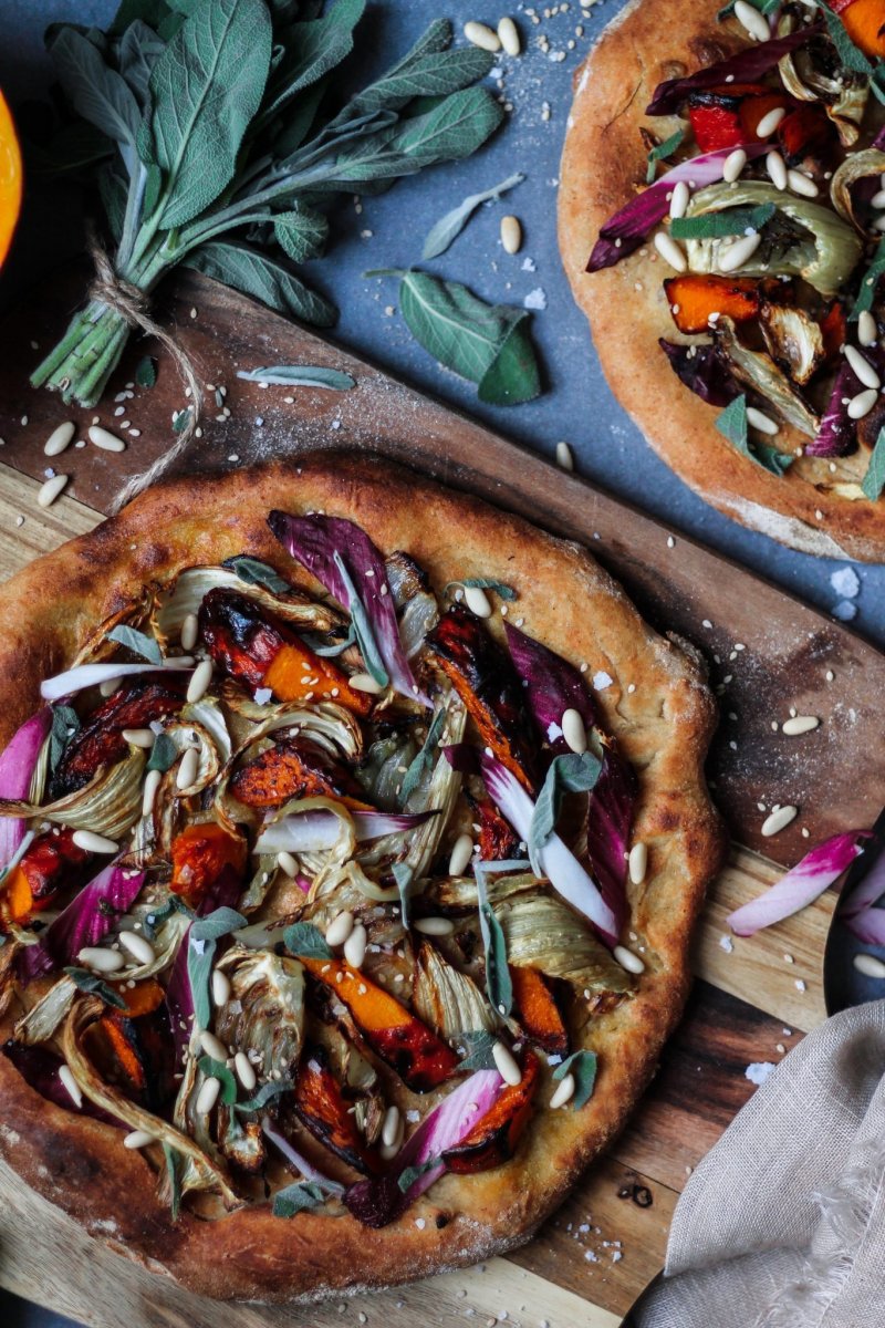 Pumpkin, Fennel And Endive Pizza