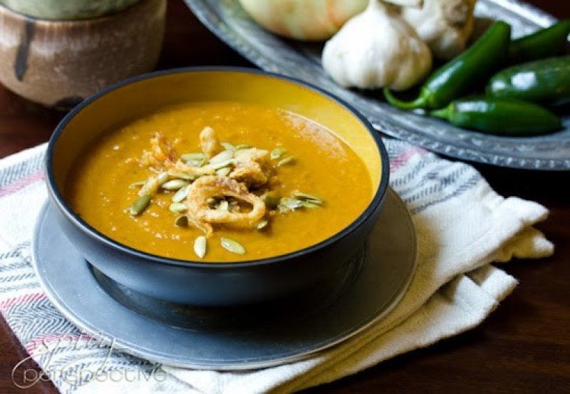 Spicy Southwest Pumpkin Soup