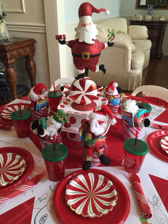 Beautiful Children's Christmas Table.