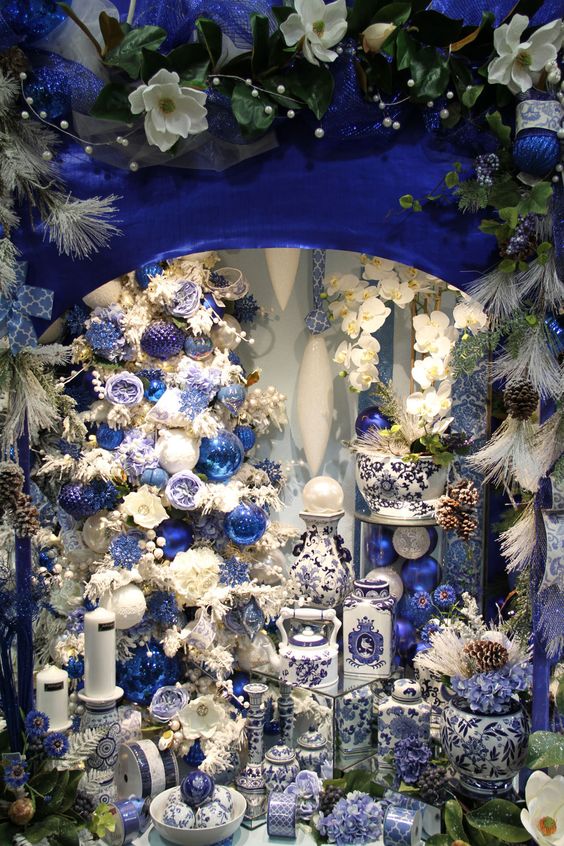 Blue & White Chinoiserie Christmas.