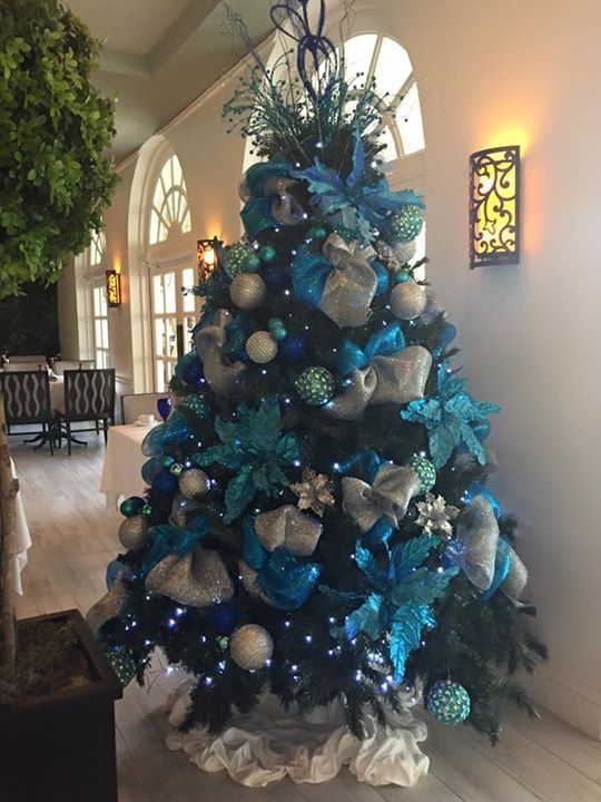 Blue and Sliver Christmas Tree.