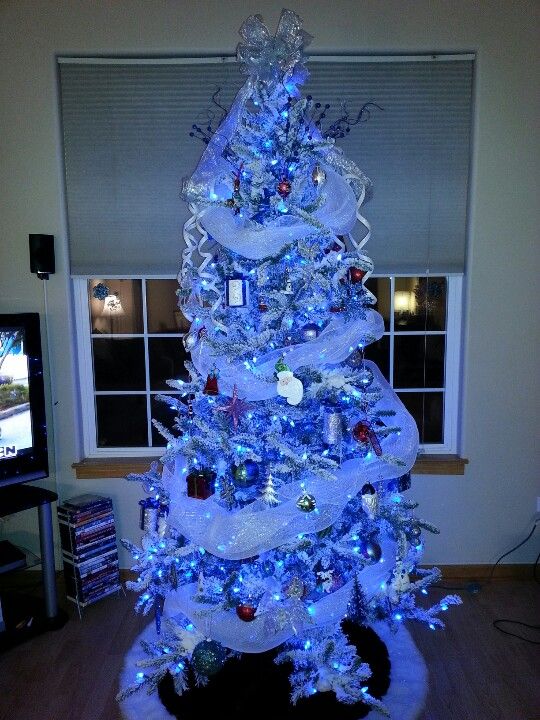 Blue christmas tree!