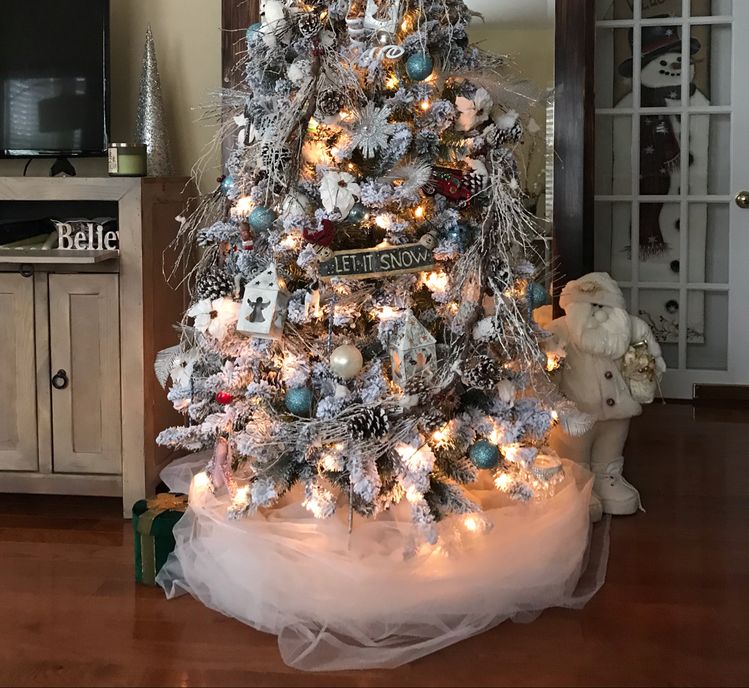 Boho styled Christmas tree!