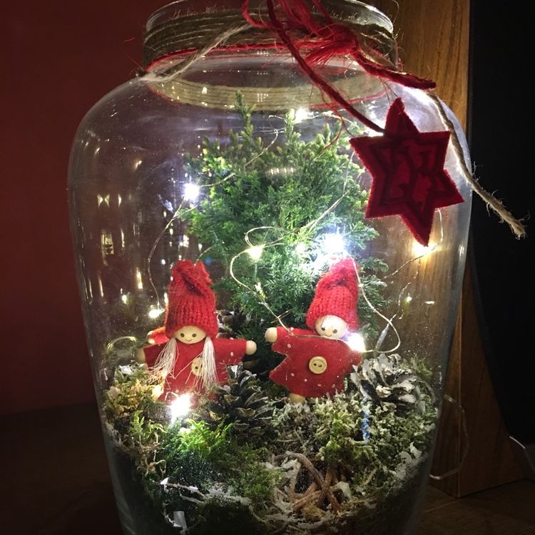 Christmas Jar with Lights.