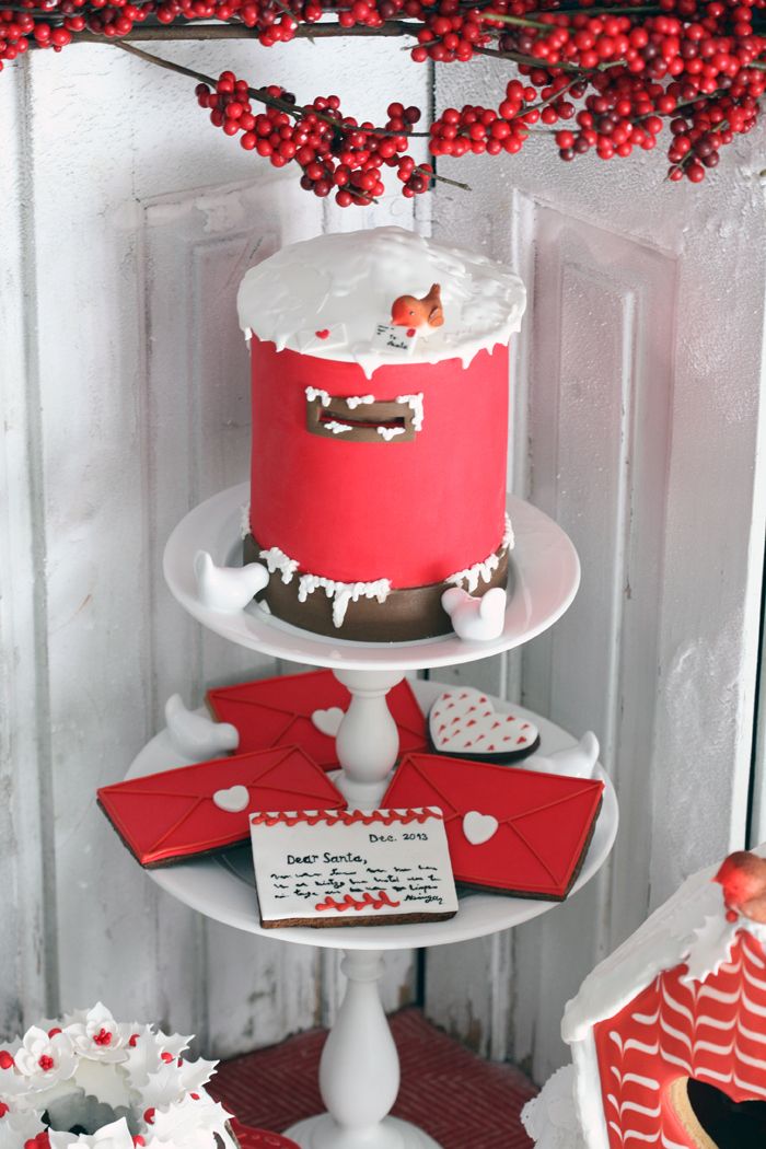 Christmas Mail Box Cake.