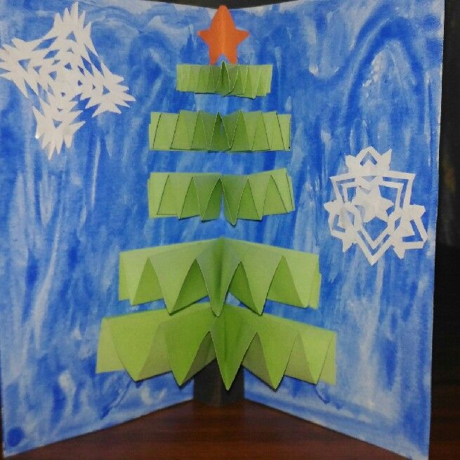 Christmas Tree Pop Up Card.