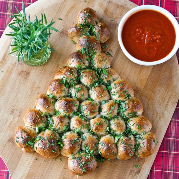 Christmas Tree Pull Apart Bread