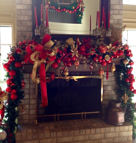 Christmas decor goes after the Christmas Tree a Christmas Mantel is next traditional place to decorate for the holidays.