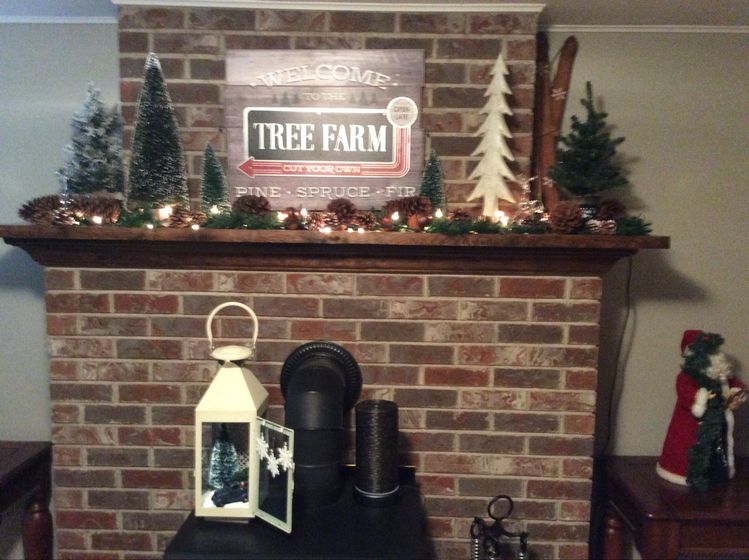 Christmas mantel for this year!
