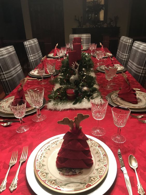 Christmas tablescape.