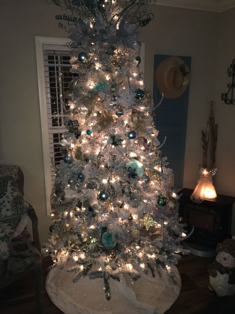 Coastal boho inspired Christmas Tree.