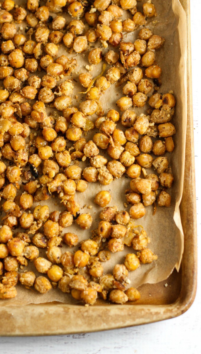 Crispy Parmesan Chickpeas