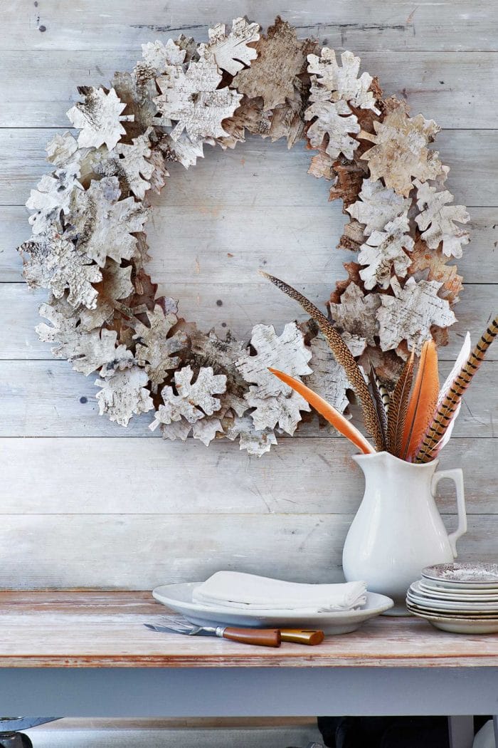 DIY Birch wreath from Country Living