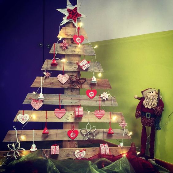 Easy DIY scrap wood Christmas tree.