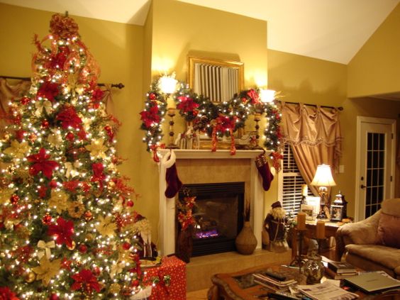 Festive Christmas tree decorations.