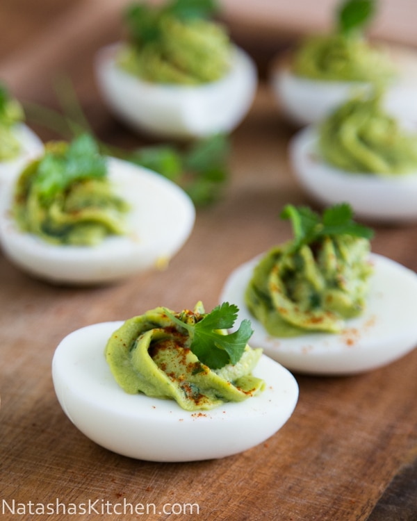 Guacamole Stuffed Deviled Eggs