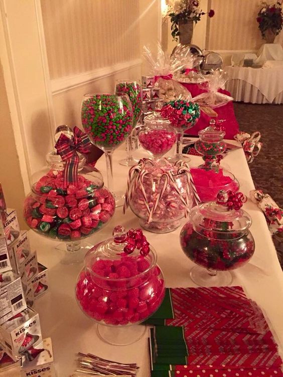 Holiday candy buffet.