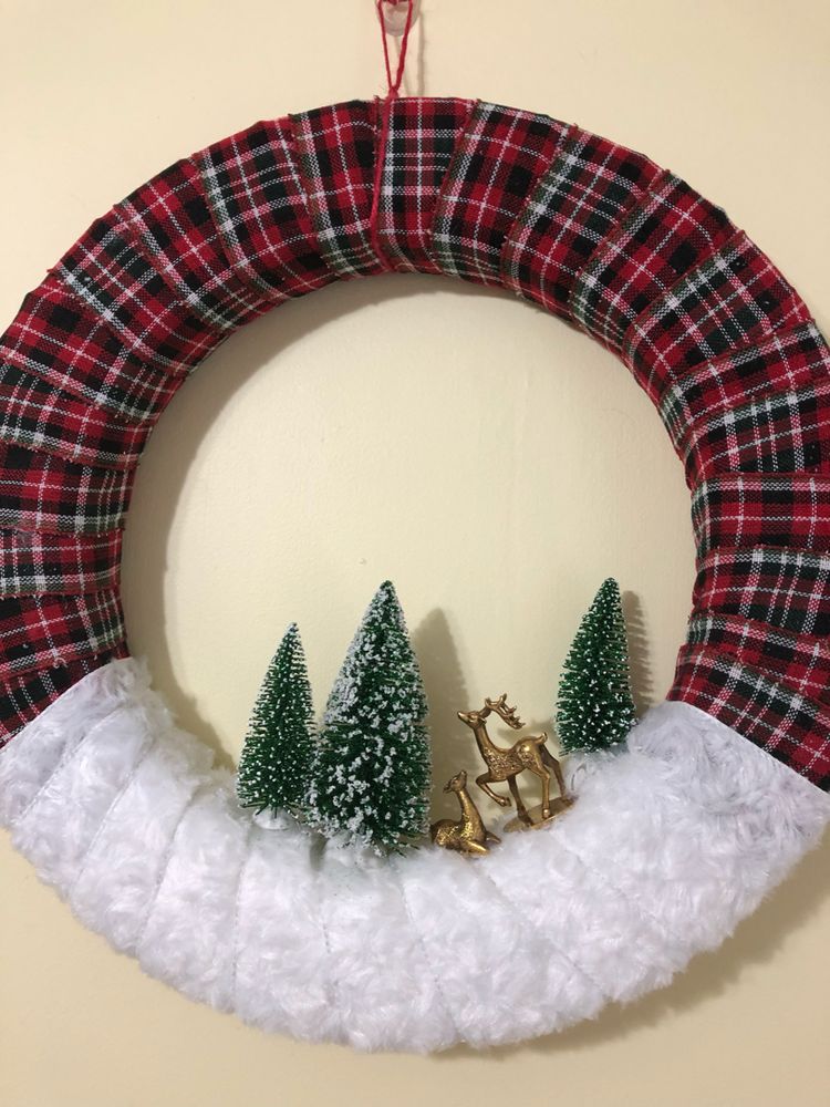 Homemade Christmas Wreath.