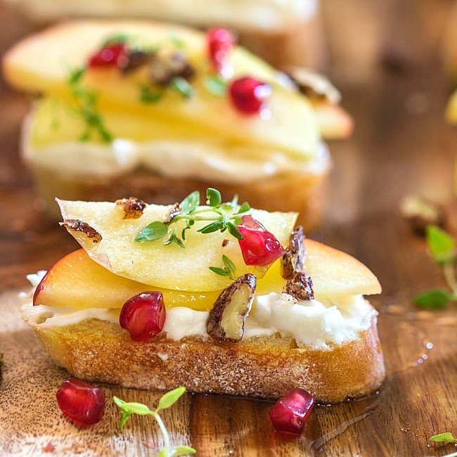 Honeycrisp Apple Crostini