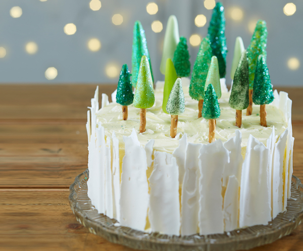 Ice Forest Christmas Cake