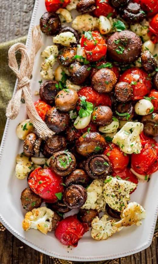 Italian Roasted Mushrooms & Veggies