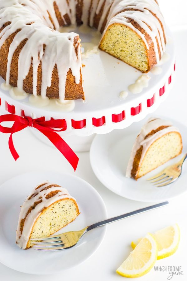 Lemon Poppy Seed Keto Pound Cake by Wholesome Yum