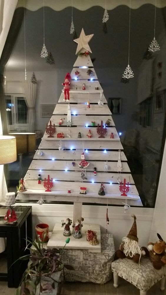 Mini Christmas tree is SO simple to make.