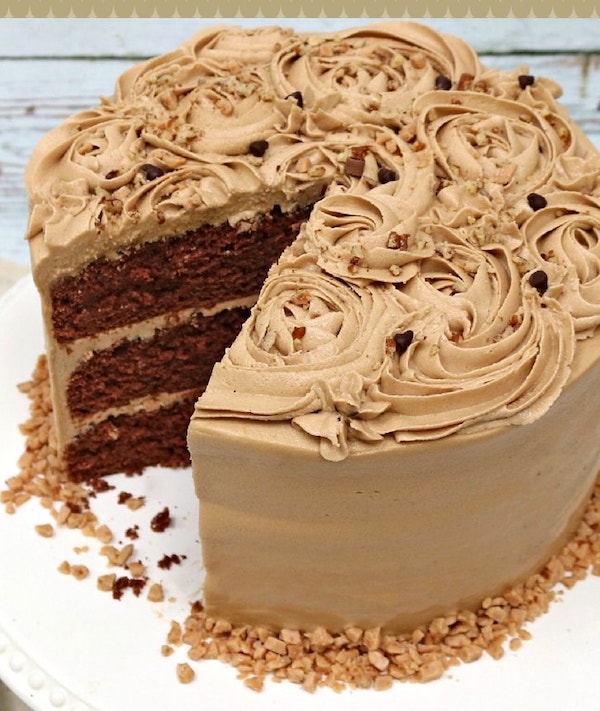 Mocha Toffee Crunch Cake