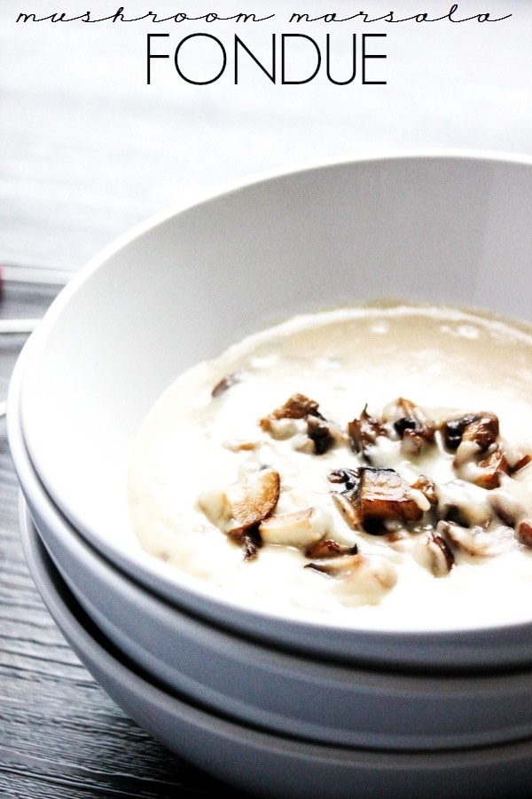 Mushroom Marsala Fondue