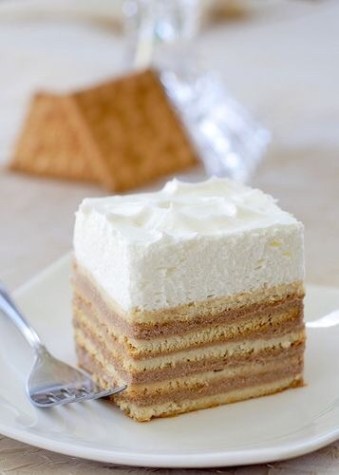 No Bake Butter Biscuits Cake.