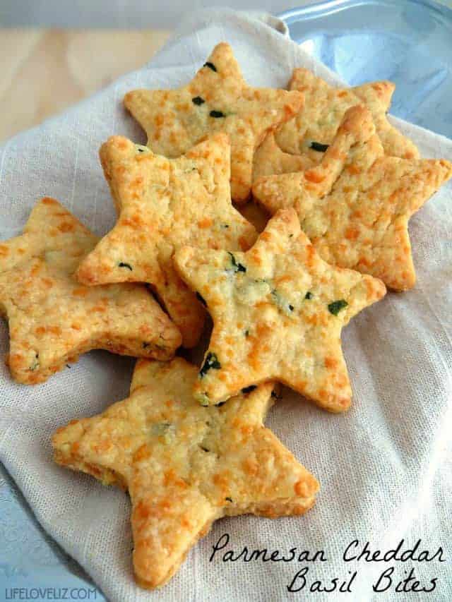 Parmesan Cheddar Basil Bites.