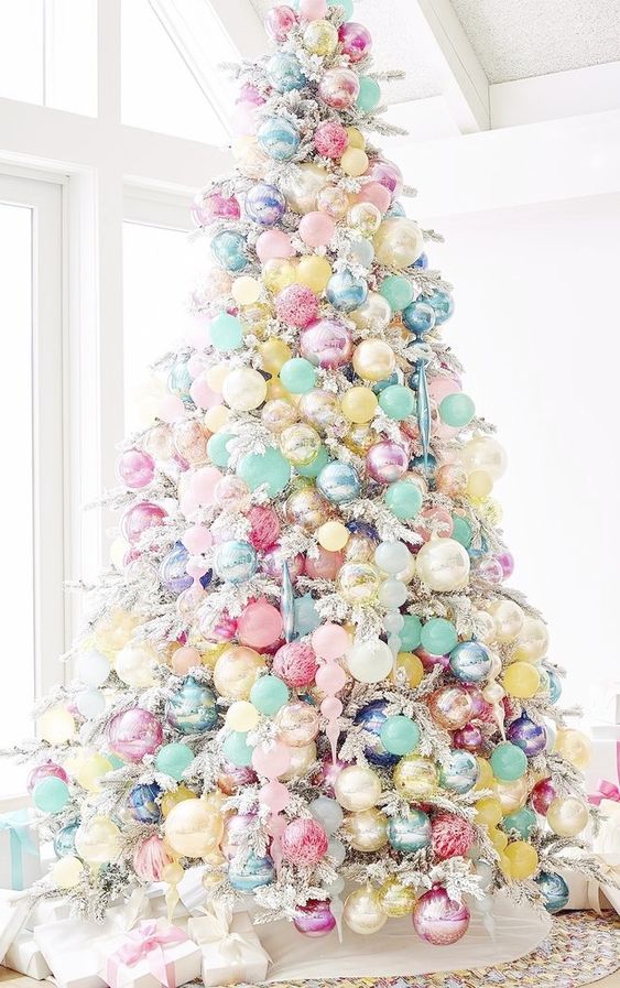 Pastel Christmas tree.