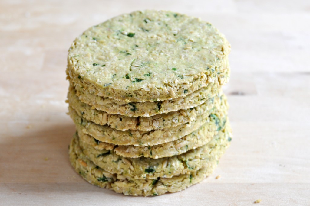 Scottish Spinach Oat Cakes.