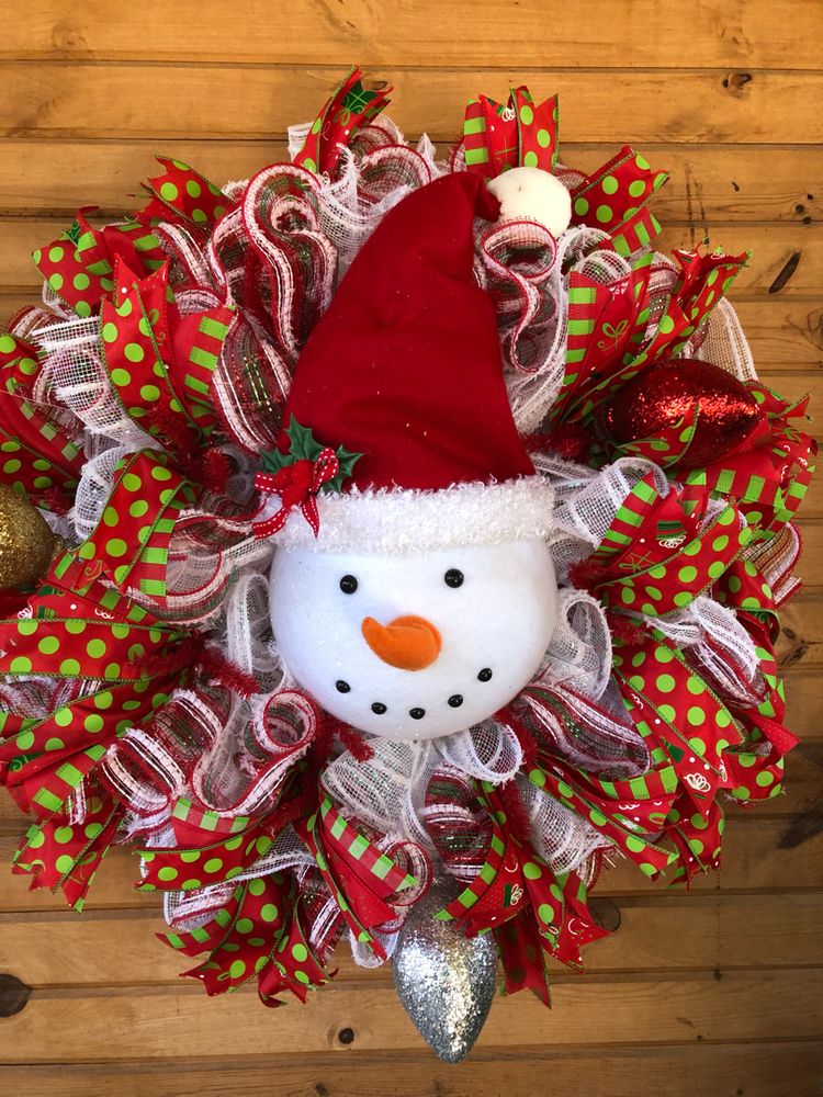 Snowman Wreath.