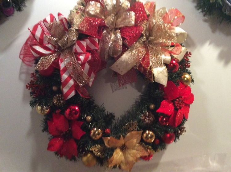 Traditional Christmas Wreath.