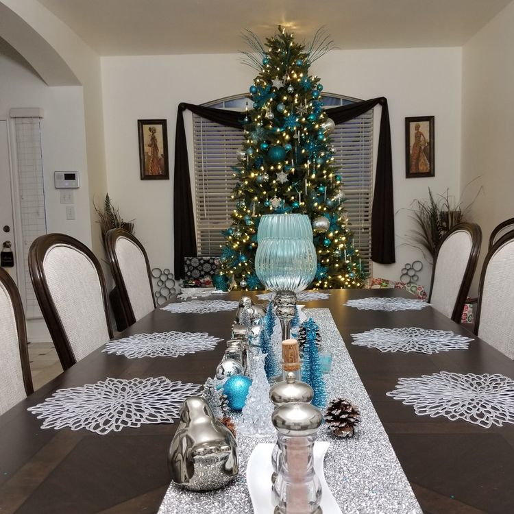 Turquoise Christmas.