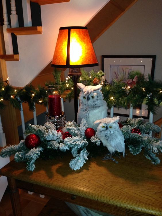 Unique Christmas table decorations.