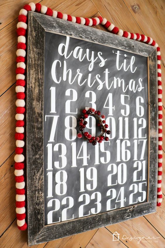 Chalkboard Advent Calendar