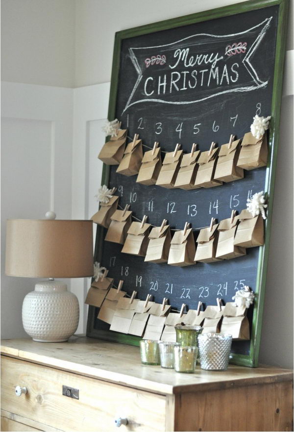 DIY Advent Calender With 25 Acts of Random Kindness.
